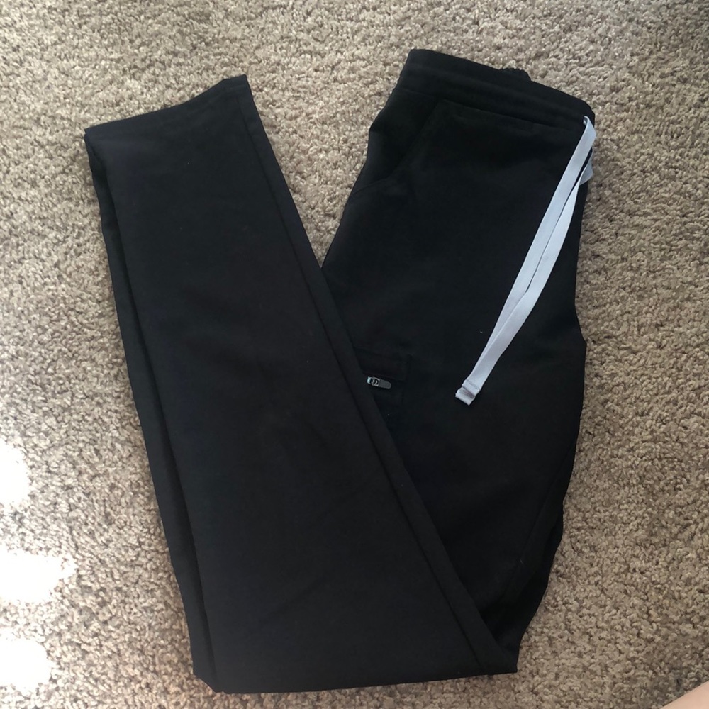 Figs yola tall scrub bottoms BLACK XS